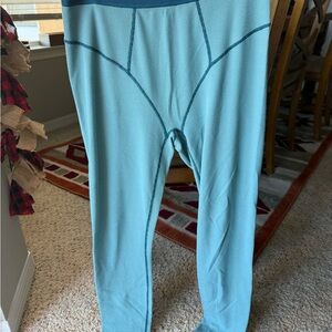 Fabletics Teal Thermal Leggings